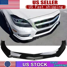 Front Bumper Lip Spoiler Splitter Kit For Benz CLS550 CLS450 CLS53 AMG Glossy