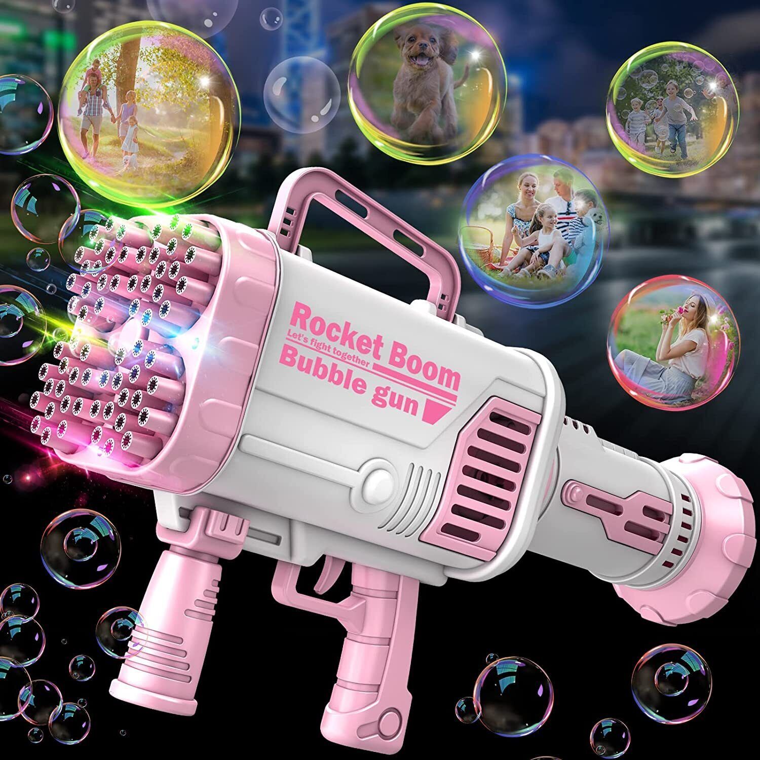 Seifenblasenpistole Seifenblasenmaschine Kinder Bubble Machine Bazooka