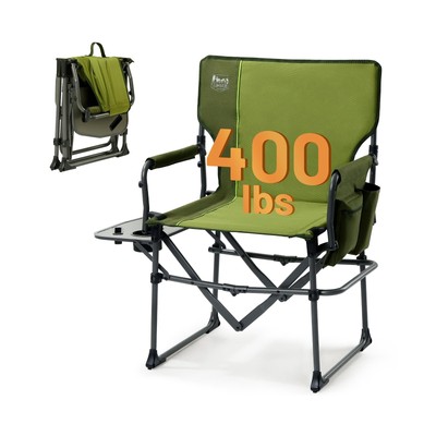 TIMBER RIDGE Heavy Duty Camping Chair with Compact Size, Portable Directors C...