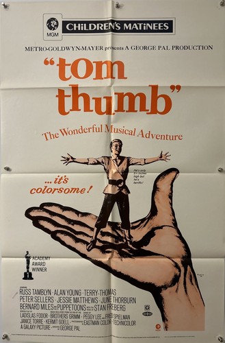 TOM THUMB Original One Sheet Movie Poster - R1972