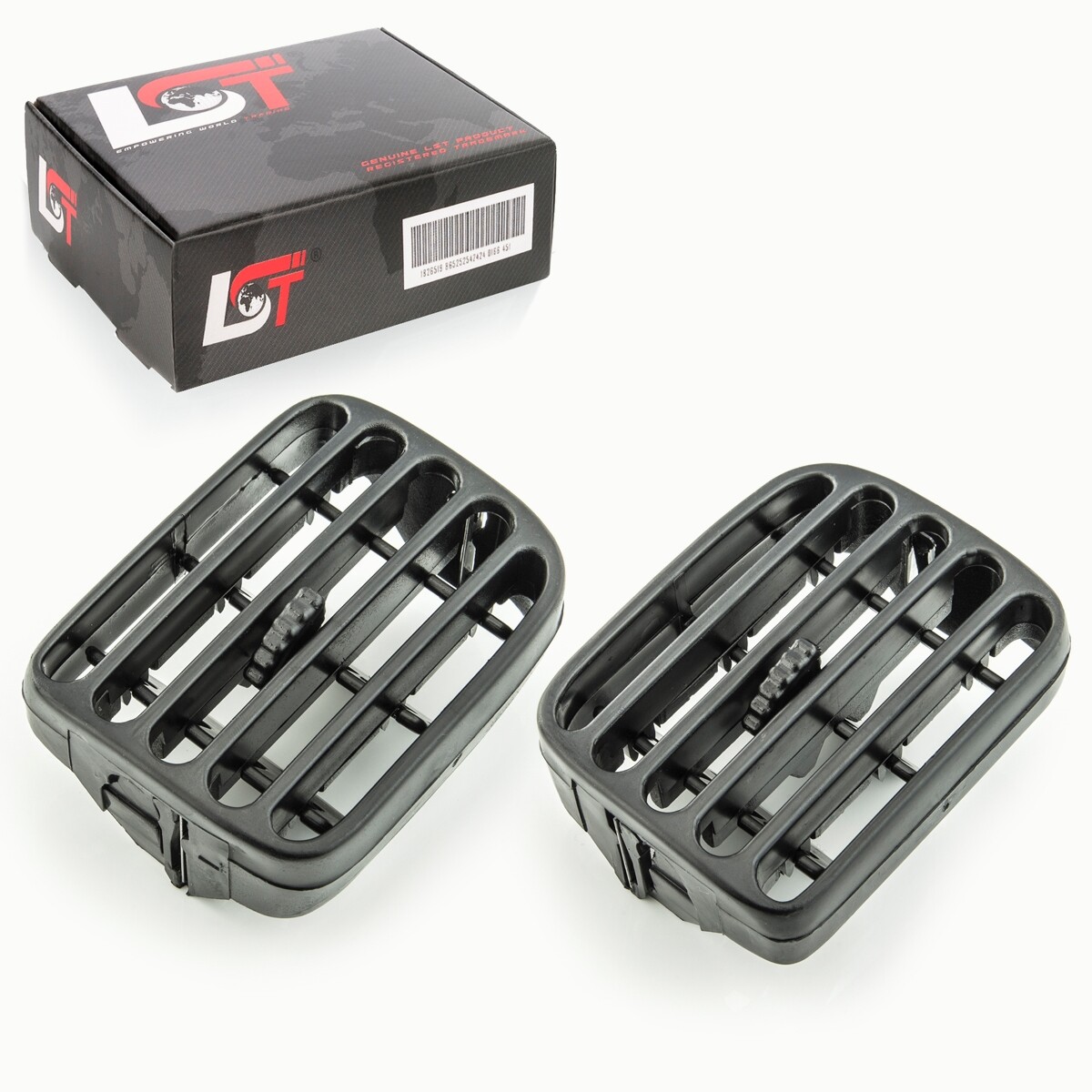 2X Dashboard Air Vent Grille Black For RENAULT Clio 2 Thalia
