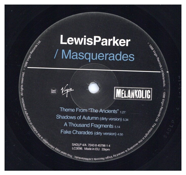 Lewis Parker - Masquerades & Silhouettes (Ancients Ser) '98 LP UK