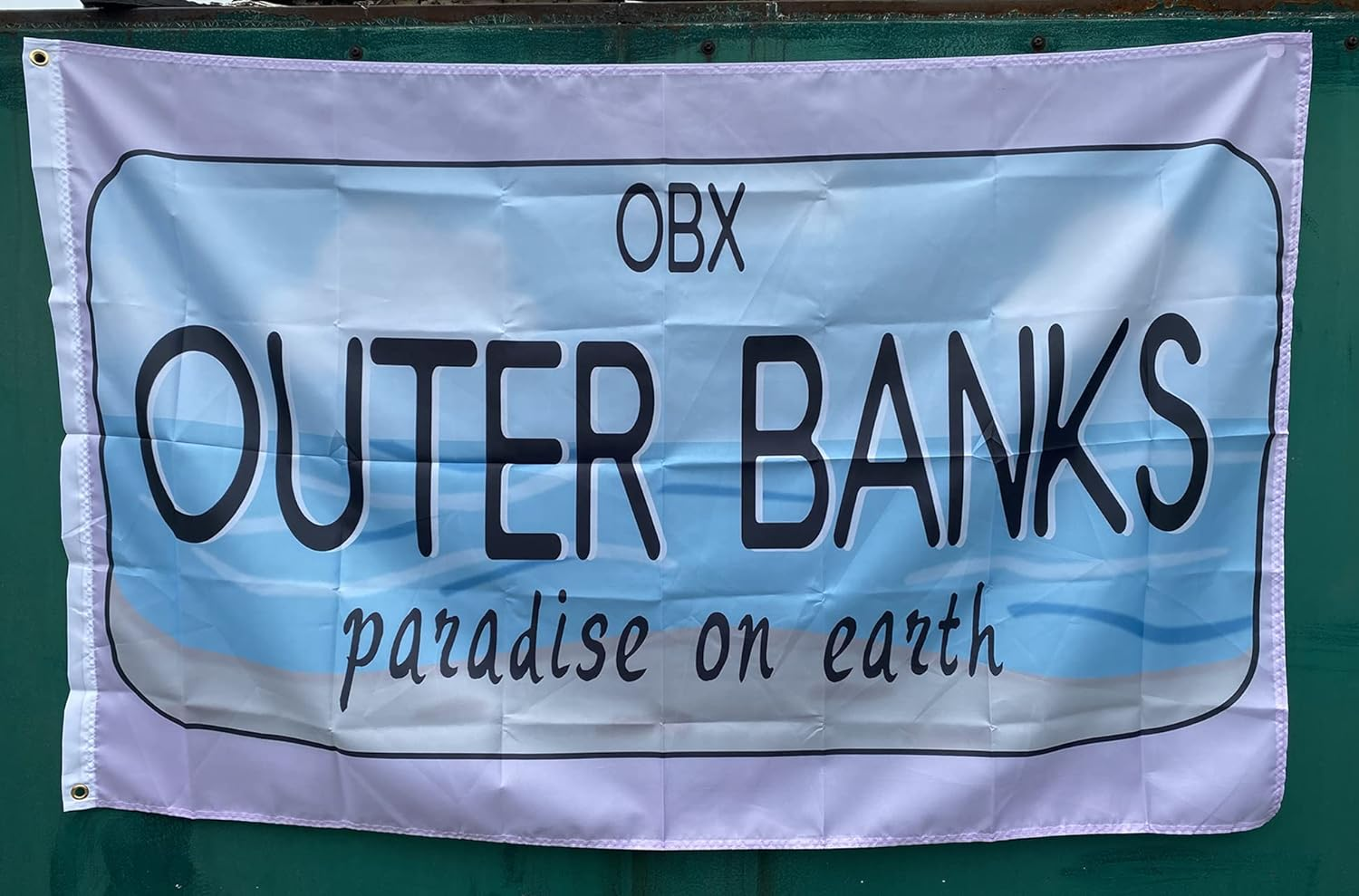 OBX Outer Banks Flag, Bright Colors Polyester Paradise on Earth