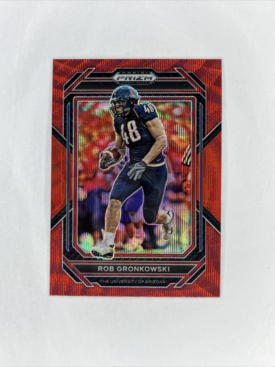 2023 Prizm Draft Picks ROB GRONKOWSKI Ruby Red Wave #84 Arizona