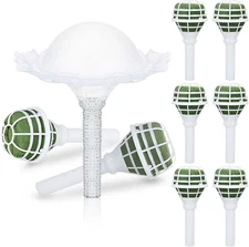 Thyle 7 Pcs Flower Bouquet Holder Foam Floral Handle Wedding Supplies Bridal Bou