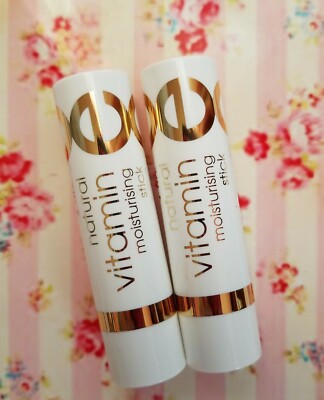 2 PACK Natural VITAMIN E MOISTURE STICK Lip Balm Face Skin Care Lipstick 9/26