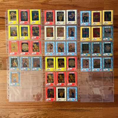 43 The Simpsons Film Cardz Series 1 Set Trading Cards 2000