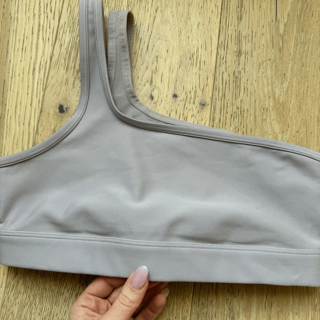 alo-yoga airlift excite one shoulder double strap tank-bra