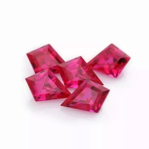 A+ Natural Certified Pink Ruby Mogok 50 Ct+ Kite Cut Loose GK Gemstone Lot 5 Pcs - Picture 5 of 5