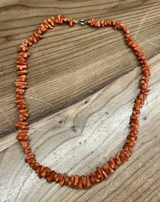COLLIER NATUREL PERLE CORAIL - A VOIR - Photo 1/2