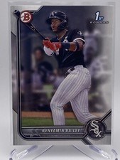 2022 Bowman Baseball Benyamin Bailey #8 RC White Sox