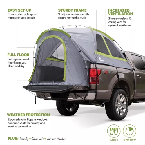Napier Backroadz Truck Tent Full Size Long Bed 8' - 8'2" 19011