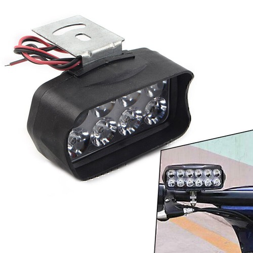 1 Pcs Motorcycle Headlight Spot Fog Light 8-LED Headlamp 12V Fit Car UTV ATV