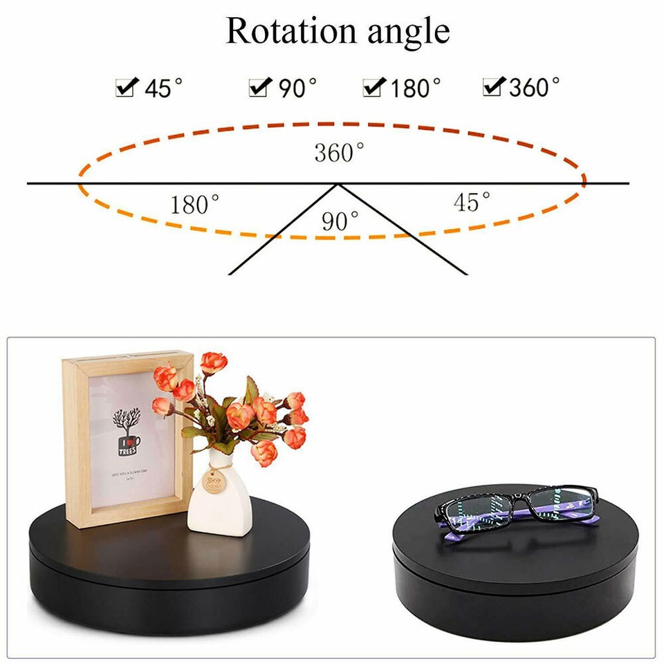 Electric Turntable Display Stand 360° Rotating Jewelry Photography Show