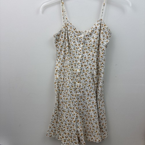 VTG Energie Med 100% Cotton Romper Shorts jumper size Small 90s Floral