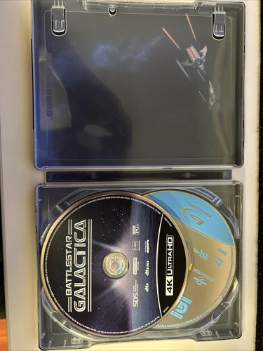 Battlestar Galactica 45th Anniversary LE Steelbook 4K UHD + Blu-Ray Dent - Picture 3 of 4