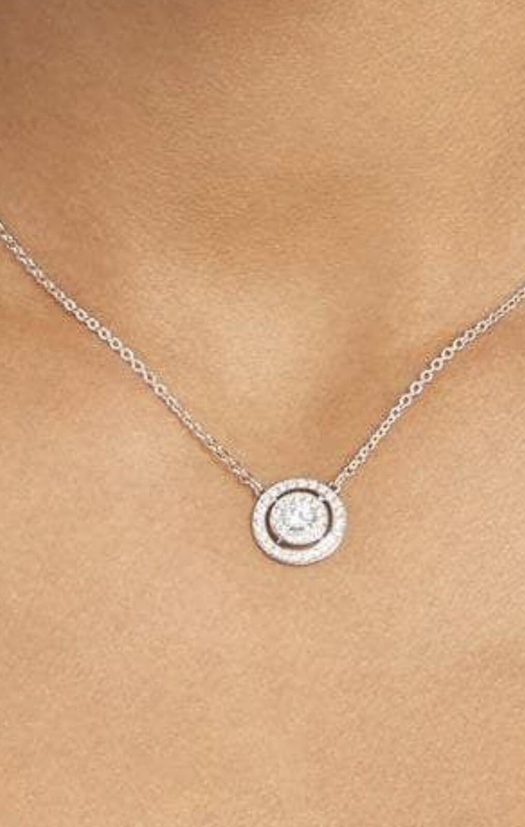 Swarovski 5142719 Attract Dual Light Necklace CZWH/CRY/RHS