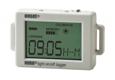 Onset HOBO  UX90-002 Time of Use Data Logger Recording Light On & Off Cycles