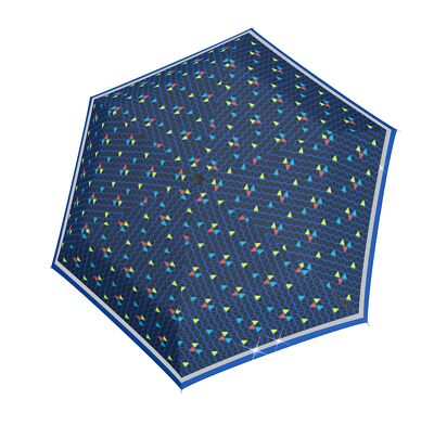 Knirps Rookie Manual Umbrella Regenschirm Triple Blue Neu