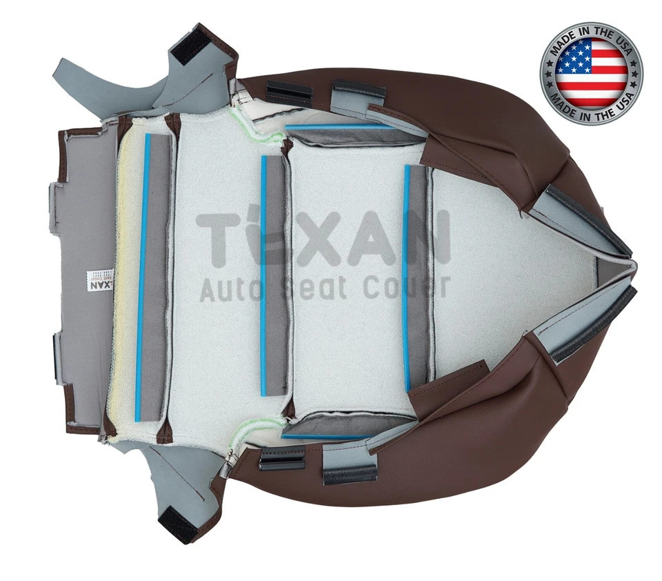 Коричневый перфорированный чехол на сиденье снизу для водителя Chevy Silverado High Country 2015 2016 годов выпуска - Изображение 4 из 4