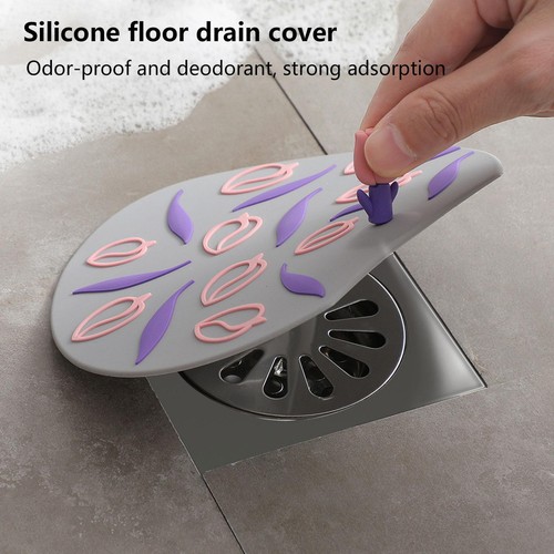 Silicone Floor Drain Plug Cover Kitchen Bath Tub Sink Rubber Water Stopper - Picture 7 of 14