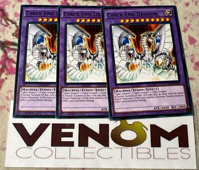 3x (VLP) - Cyber End Dragon - LEDD-ENB25 - Common - 1st Edition