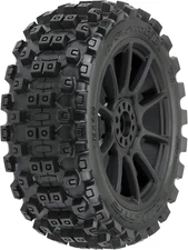 Badlands MX M2 1/8 MTD Mach 10 Black Wheels F/R PRO906721 RC Tire