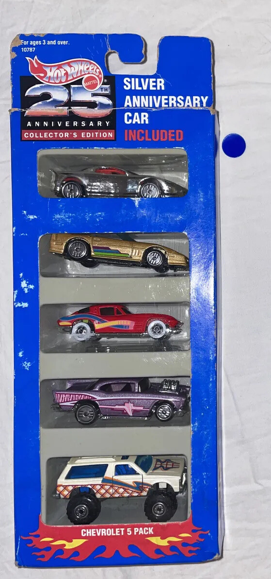 Hot Wheels Chevrolet 5 Pack 25th Anniversary Collectors Edition