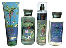 Bath and Body Works 4 Pc FRESH JUNGLE RAIN Mist-Gel-Cream-Lotion ~ FREE SHIP