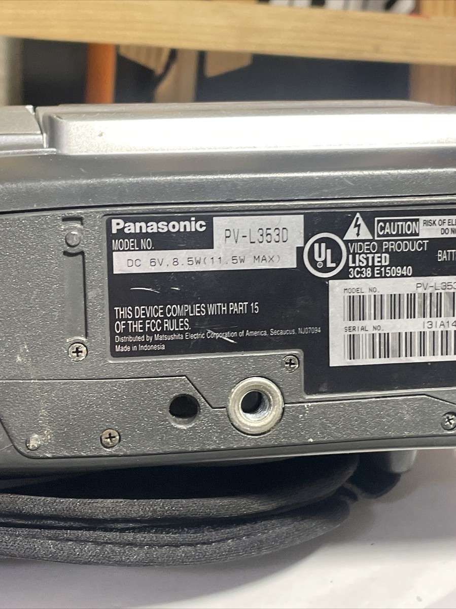 Panasonic Palmcorder 700x Digital Zoom PV-L353D No Battery | eBay