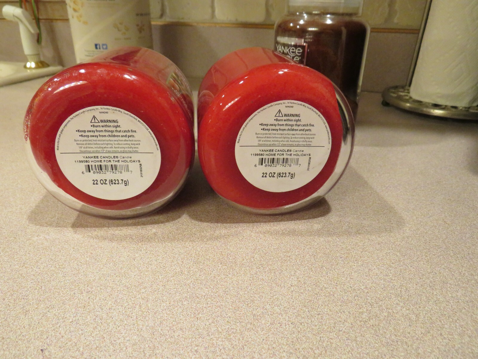 Yankee Candle Large Jar Candle, Home For The Holidays for sale online