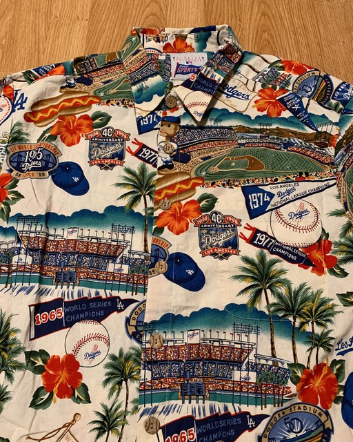 los angeles dodgers hawaiian shirt