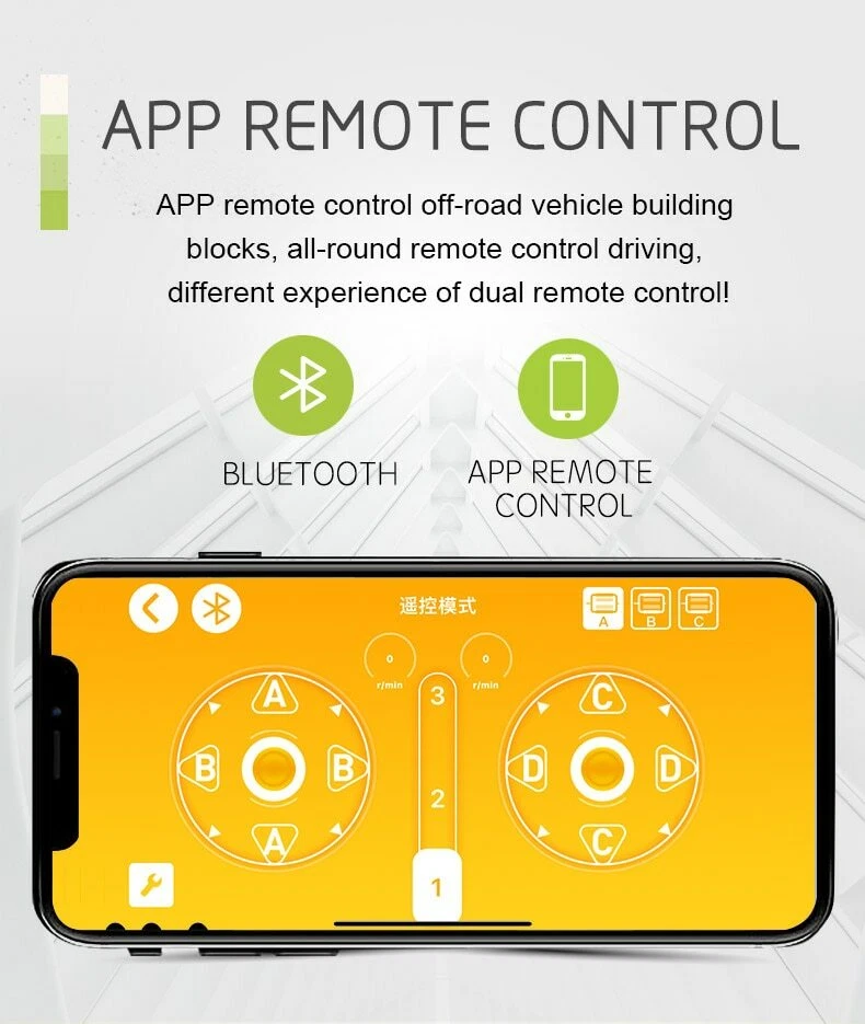 High-Tech Remote Control All Terrain Off-Road Climbing Truck Car Building Blocks - Image 2 of 4