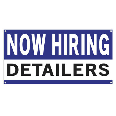 #ad #ad Now Hiring Detailers 13 oz Heavy Duty Vinyl Banner Jobs Available Auto Detailing $119.99