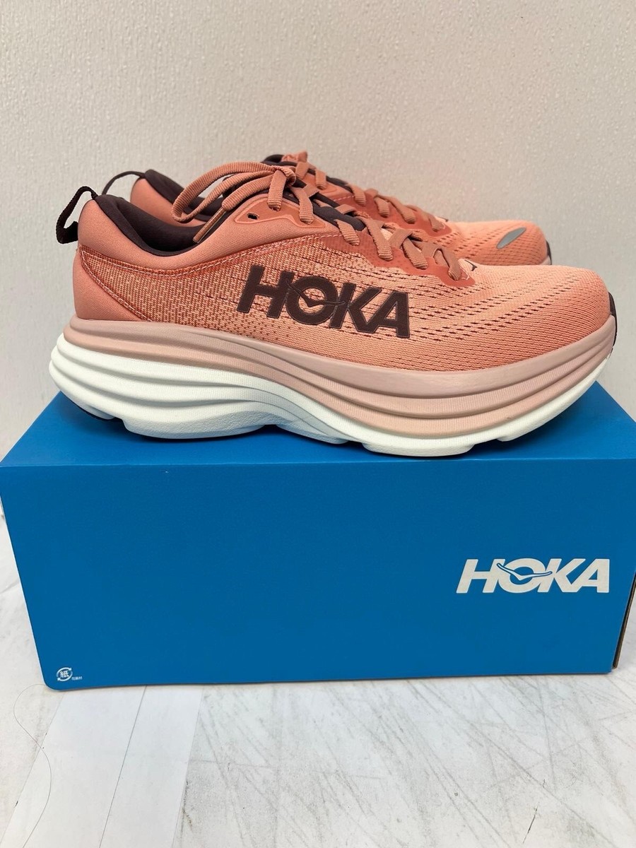 Hoka One One Bondi 8 Pink Clay Running Sneakers 1127952-EPCL