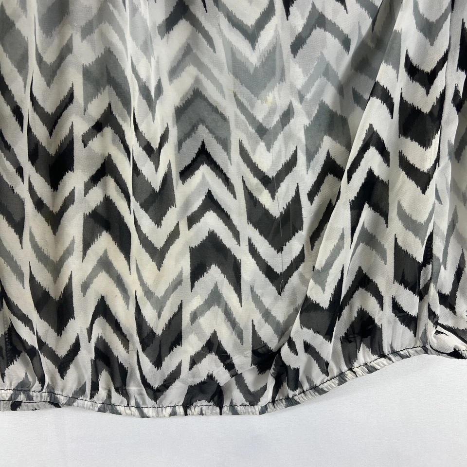 Blusa para mujer My Michelle multicolor geométrica manga 3/4 cuello redondo talla XL Foto 3 de 4