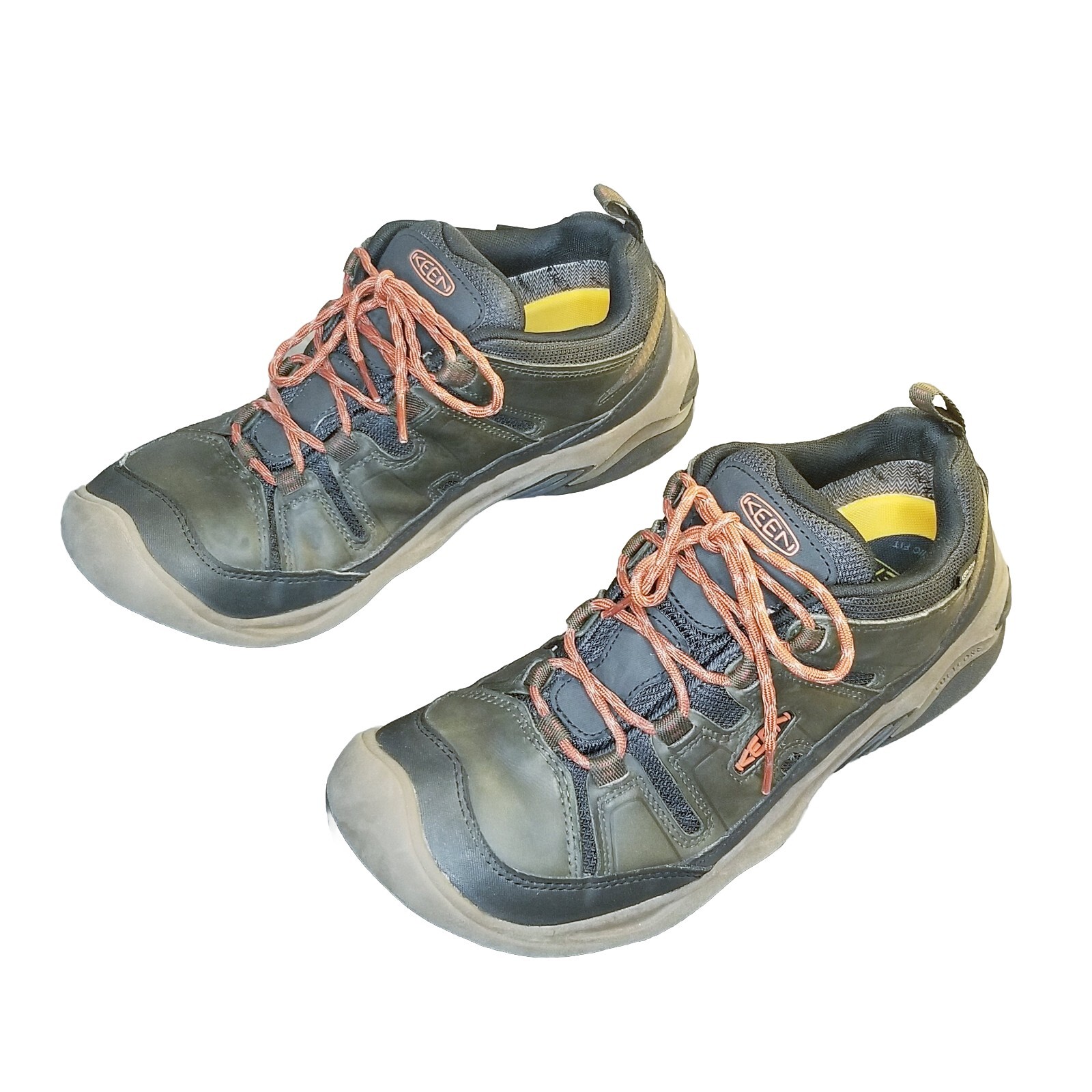 Scarpe da trekking Keen Circadia uomo taglia 11 5 nere oliva impermeabili sneakers 1026774