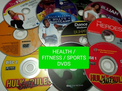 HEALTH / FITNESS / SPORTS  Genuine DVDs  *DISC & Artwork ONLY*  YOUR CHOICE!