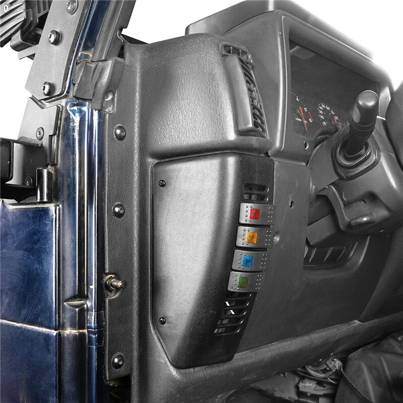 Panel de interruptor de luz de pilar Fit Jeep Wrangler TJ 1997-2006 con interruptor basculante 4X Foto 4 de 4