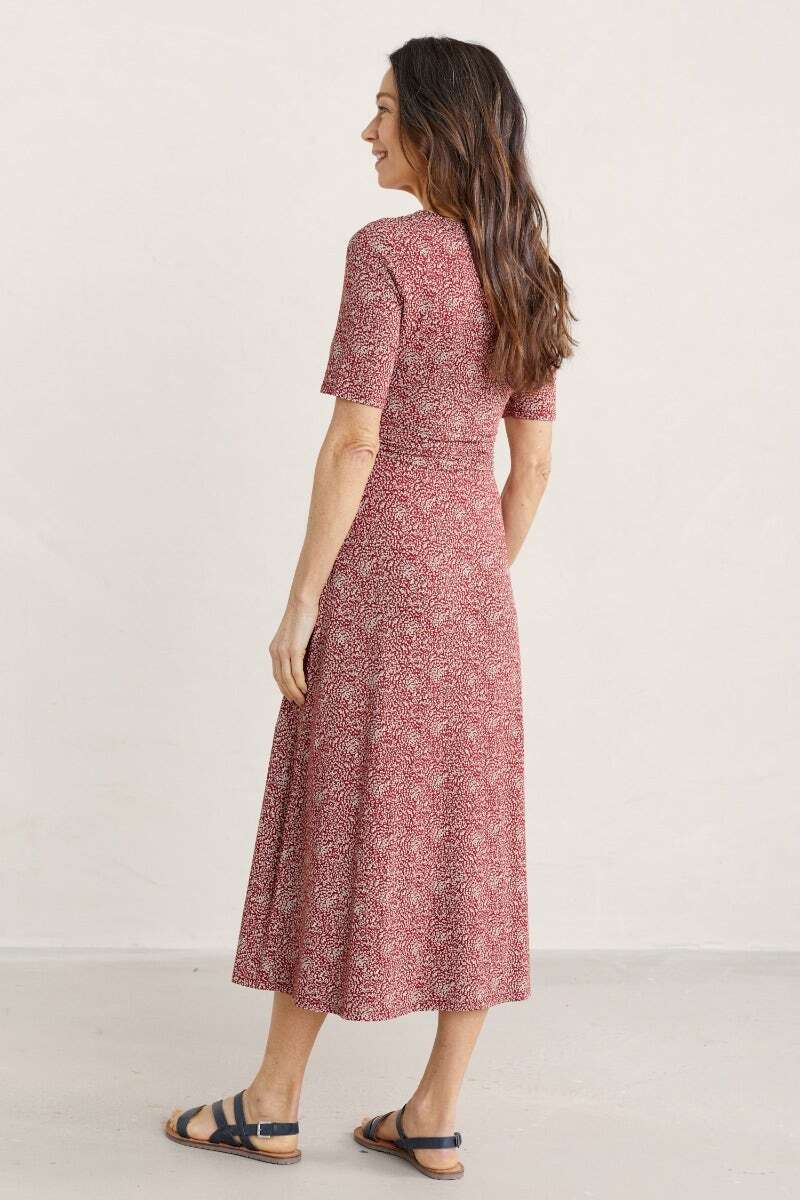 Seasalt Women's Dress red Alaria Jersey Dress Regular Paint