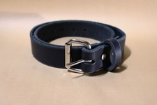 ODD Purpose Size 42 USA Made 13-15 Oz Veg Tan Full Grain Black Leather Belt