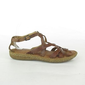 brown strappy gladiator sandals