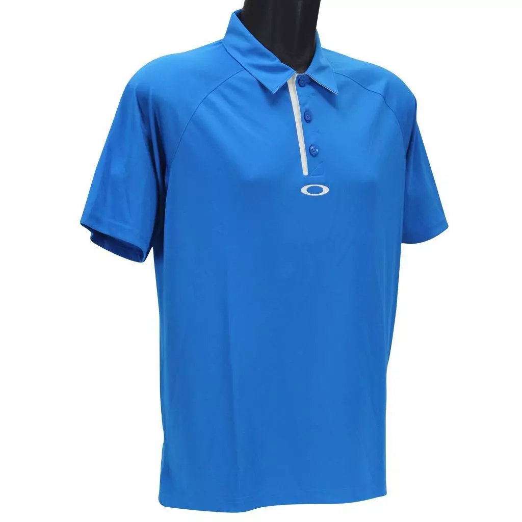 Oakley Elemental 2.0 Polo Mens S Small Ozone Blue Golf Regular Fit Tee Shirt