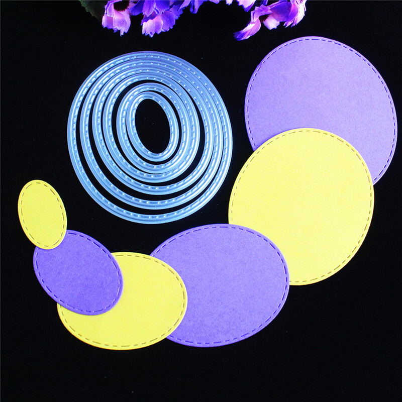 Oval Metal Cutting Dies Stencils DIY Scrapbook Album Paper Card