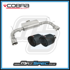 Mazda MX5 MK3 Auspuff Cobra Sport MZ05 Rennschalldämpfer hinten TP108-CF Spitzen NC 06-15