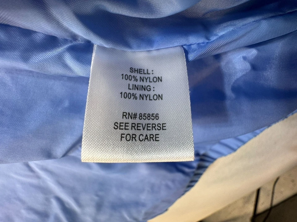 Chaqueta impermeable cortavientos de nailon con capucha Guide Series para mujer M azul Foto 3 de 4