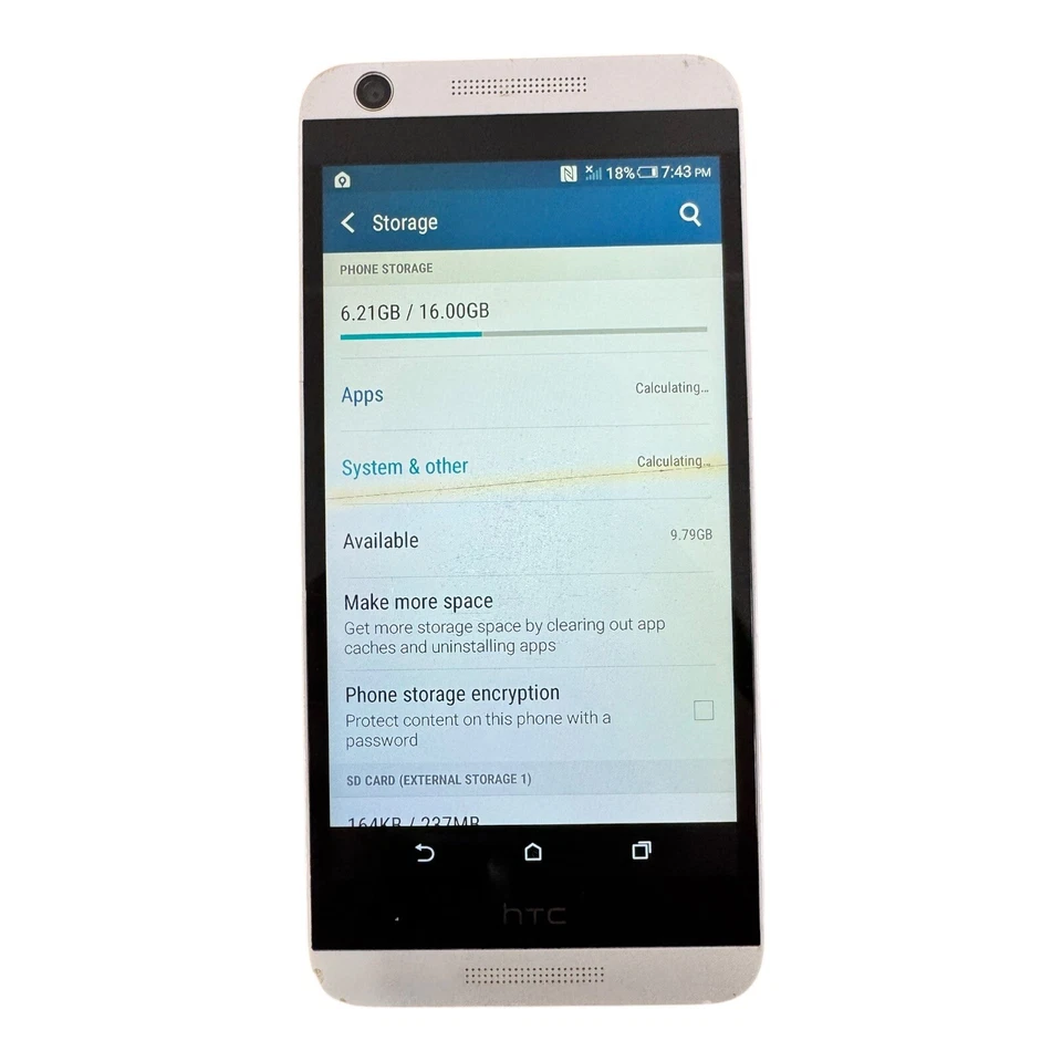 Smartphone HTC Desire 626 OPM9120 16GB 5.0” AT&T Android Blanco - Funciona, Defectos Foto 2 de 4