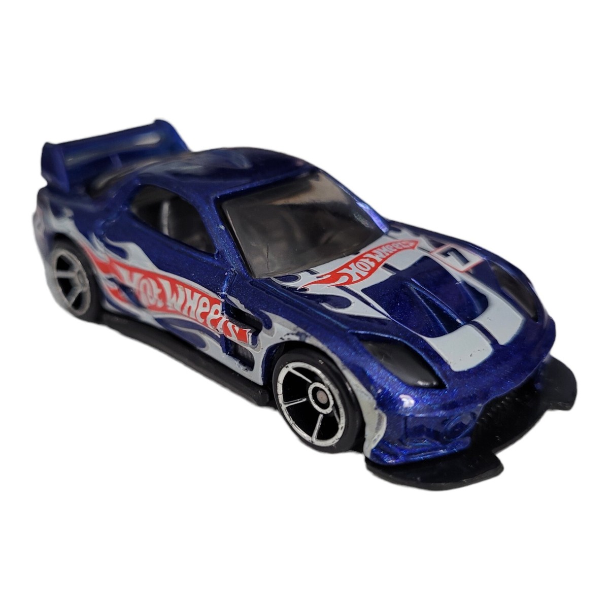 Hot Wheels 24 Seven Blue Number 7 Diecast Mattel 2007 Race
