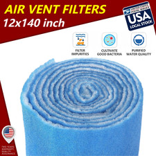 12 Feet of Blue and White Air Filter Media Roll MERV6 Polyester Media-12" Wide