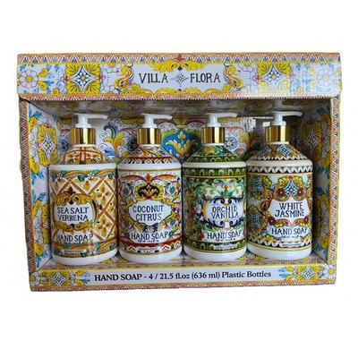 Home and Body Company Hand Soap Villa Flora Collection 16 FL/473ml Bottles in...
